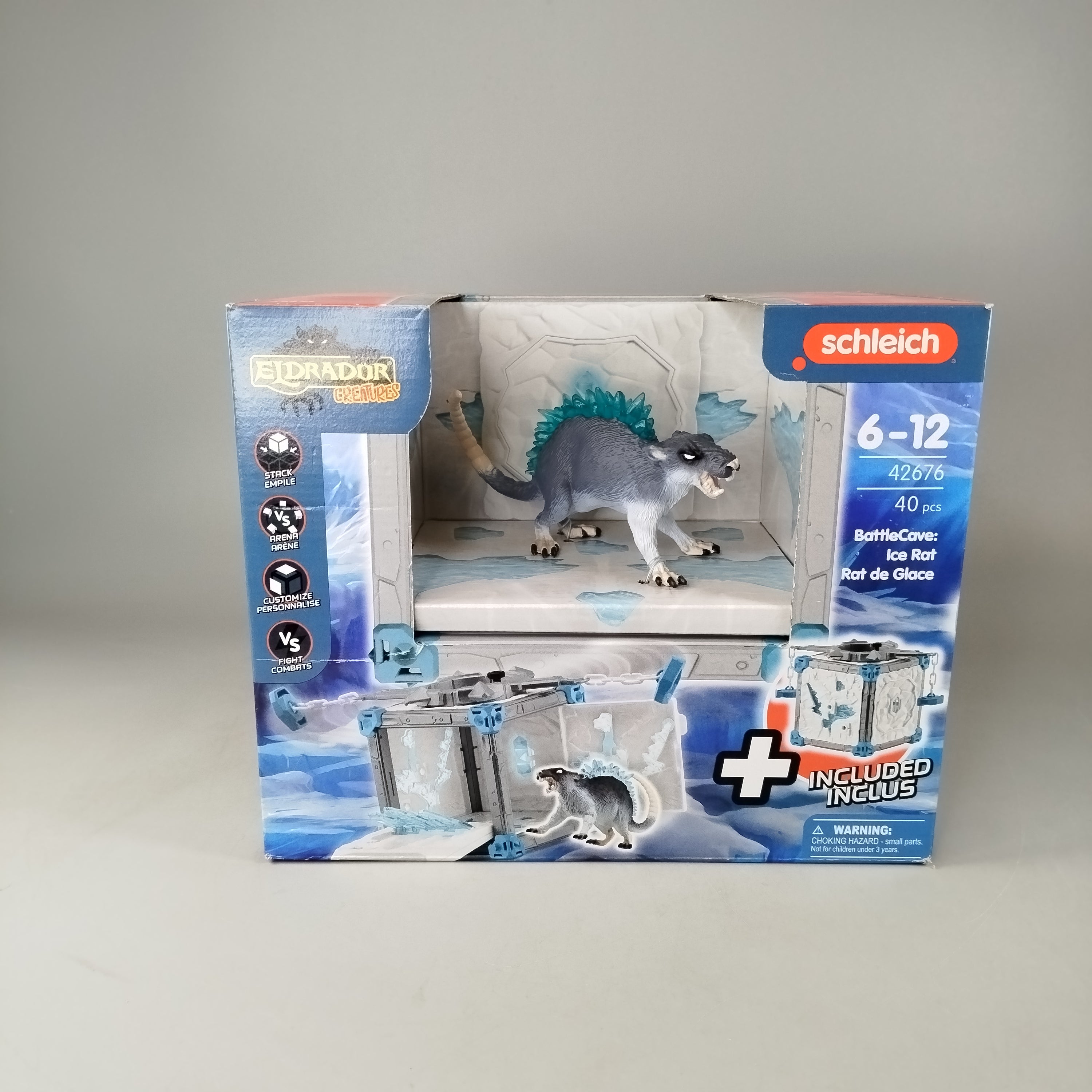 Schleich Eldrador BattleCave Ice Rat Spielset, neu, ab 6 7 8 Jahre | ✅ geprüft